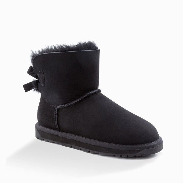 UGG CLASSIC MINI BAILEY BOW BOOTS (WATER RESISTANT)