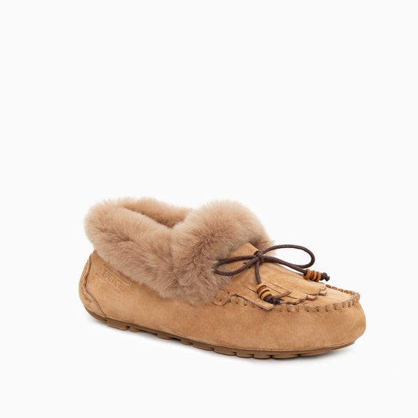UGG FLUFF TASSLE MOCCASIN (INNER WEDGE)