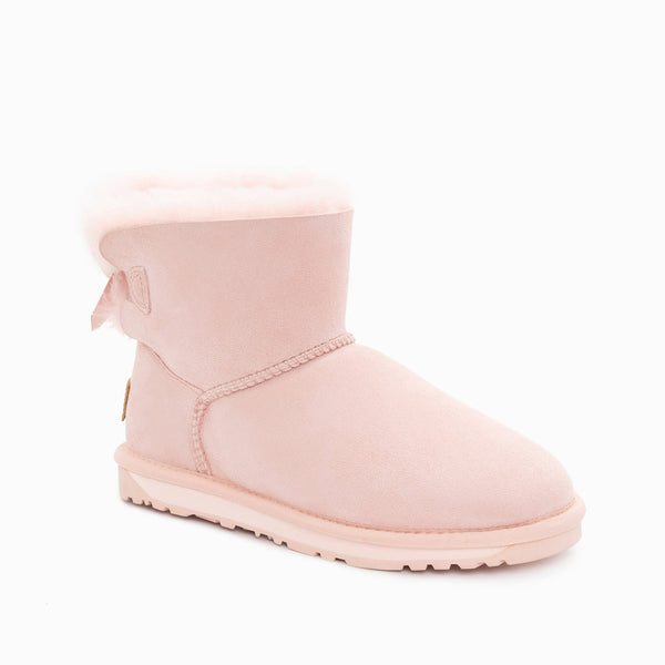 UGG CLASSIC MINI BAILEY BOW BOOTS (WATER RESISTANT)