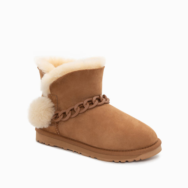 UGG MINI POM POM BOOTS (WATER RESISTANT)
