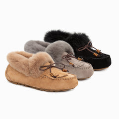 UGG FLUFF TASSLE MOCCASIN (INNER WEDGE)
