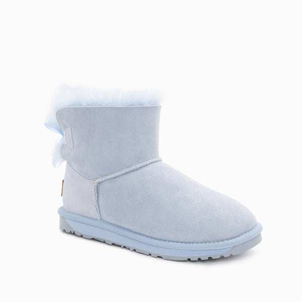 UGG CLASSIC MINI BAILEY BOW BOOTS (WATER RESISTANT)
