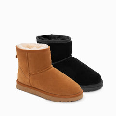 GENUINE AUSTRALIAN SHEEPSKIN UNISEX MINI CLASSIC SUEDE BOOTS (LARGE SIZES)