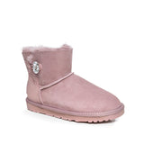 Ugg Classic Mini Button Whth Swarovski Boots (Water Resistant)