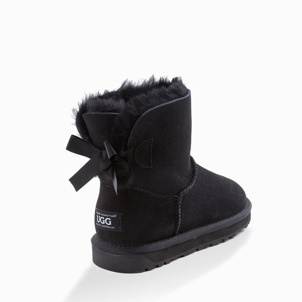 UGG CLASSIC MINI BAILEY BOW BOOTS (WATER RESISTANT)