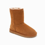 GENUINE AUSTRALIAN SHEEPSKIN UNISEX SHORT CLASSIC SUEDE BOOTS