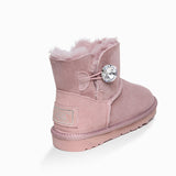 Ugg Classic Mini Button Whth Swarovski Boots (Water Resistant)
