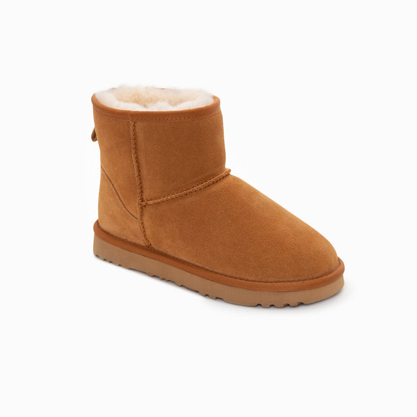 GENUINE AUSTRALIAN SHEEPSKIN UNISEX MINI CLASSIC SUEDE BOOTS
