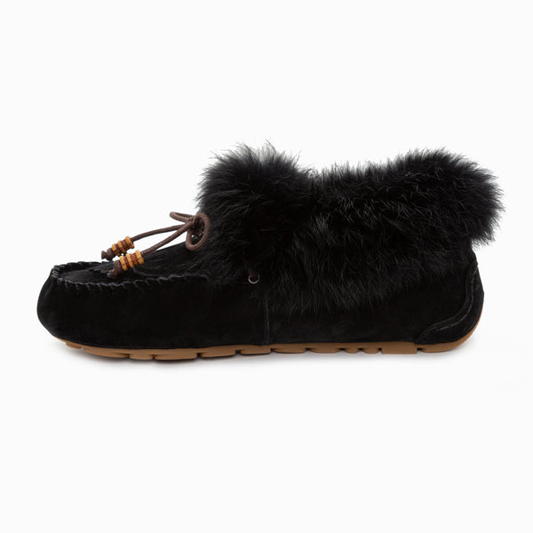 UGG FLUFF TASSLE MOCCASIN (INNER WEDGE)
