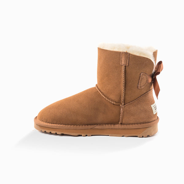 UGG CLASSIC MINI BAILEY BOW BOOTS (WATER RESISTANT)