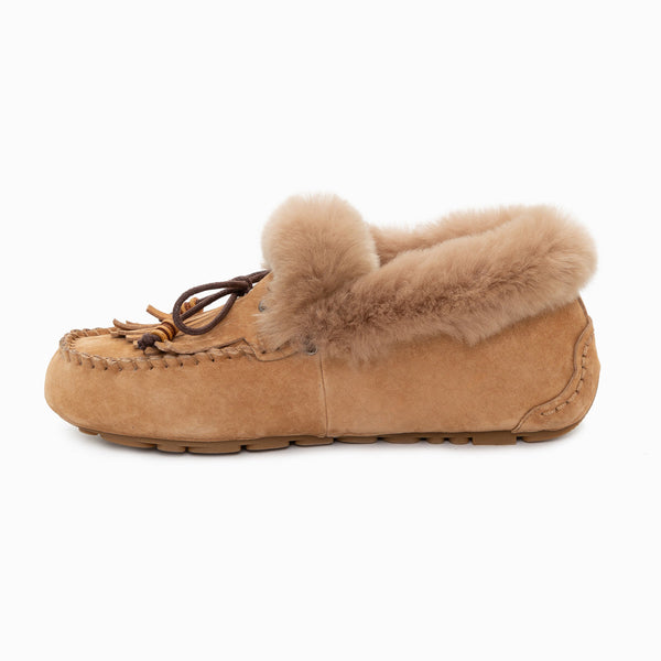 UGG FLUFF TASSLE MOCCASIN (INNER WEDGE)