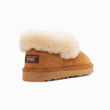 AVERY UNISEX PREMIUM SHEEPSKIN SUEDE SLIPPERS