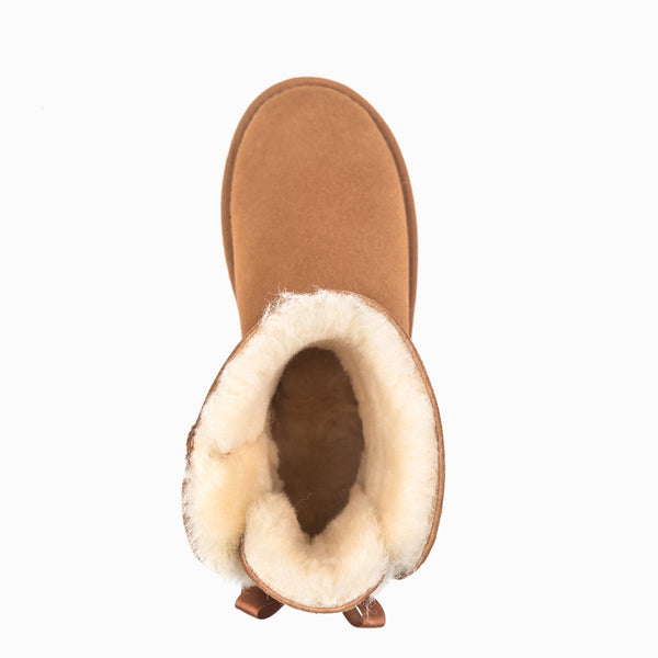UGG CLASSIC MINI BAILEY BOW BOOTS (WATER RESISTANT)