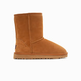 GENUINE AUSTRALIAN SHEEPSKIN UNISEX SHORT CLASSIC SUEDE BOOTS