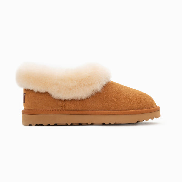 AVERY UNISEX PREMIUM SHEEPSKIN SUEDE SLIPPERS