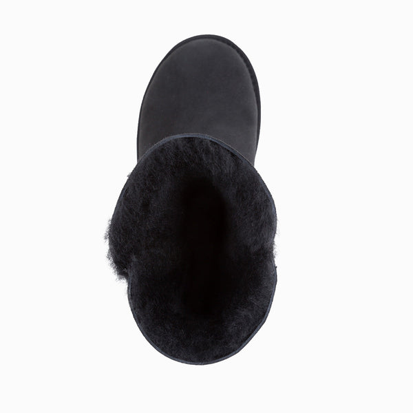 UGG CLASSIC III SHORT BUTTON BOOTS WITH SWAROVSKI BUTTON