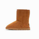 GENUINE AUSTRALIAN SHEEPSKIN UNISEX SHORT CLASSIC SUEDE BOOTS