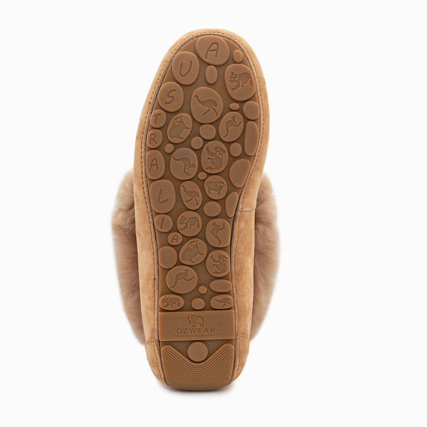 UGG FLUFF TASSLE MOCCASIN (INNER WEDGE)