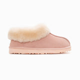 UGG COLLAR UNISEX PREMIUM SHEEPSKIN SUEDE SLIPPERS