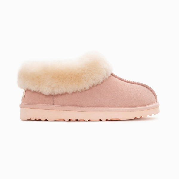UGG COLLAR UNISEX PREMIUM SHEEPSKIN SUEDE SLIPPERS