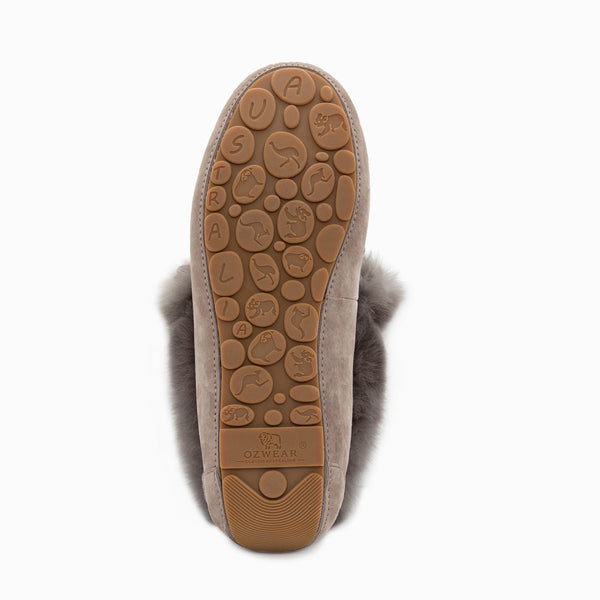 UGG FLUFF TASSLE MOCCASIN (INNER WEDGE)