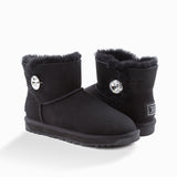 Ugg Classic Mini Button Whth Swarovski Boots (Water Resistant)