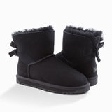UGG CLASSIC MINI BAILEY BOW BOOTS (WATER RESISTANT)
