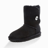 UGG CLASSIC III SHORT BUTTON BOOTS WITH SWAROVSKI BUTTON