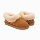 AVERY UNISEX PREMIUM SHEEPSKIN SUEDE SLIPPERS