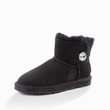 Ugg Classic Mini Button Whth Swarovski Boots (Water Resistant)