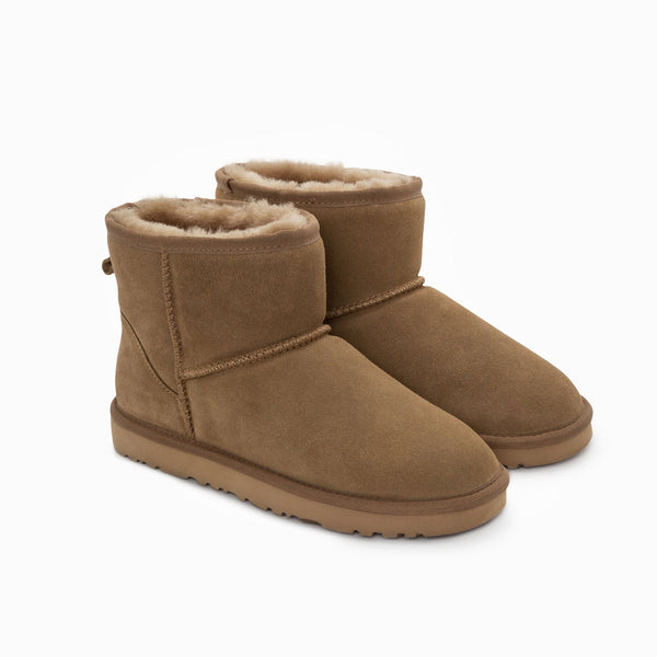 GENUINE AUSTRALIAN SHEEPSKIN UNISEX MINI CLASSIC SUEDE BOOTS
