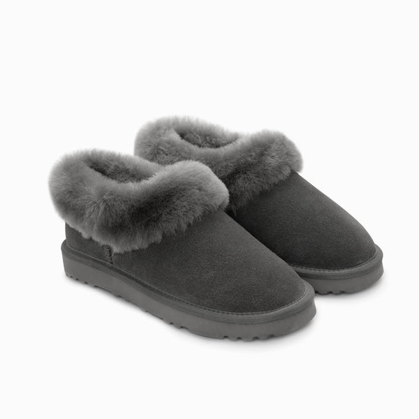 AVERY UNISEX PREMIUM SHEEPSKIN SUEDE SLIPPERS