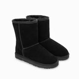 GENUINE AUSTRALIAN SHEEPSKIN UNISEX SHORT CLASSIC SUEDE BOOTS