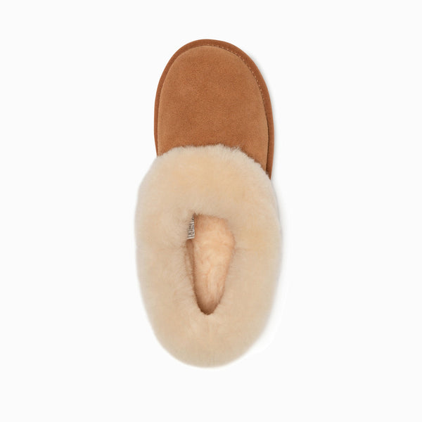 AVERY UNISEX PREMIUM SHEEPSKIN SUEDE SLIPPERS