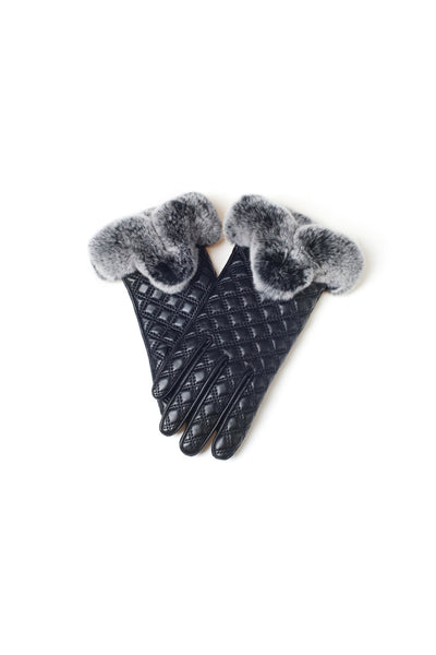 UGG LADIES RABBIT FUR TOUCH SCREEN GLOVE