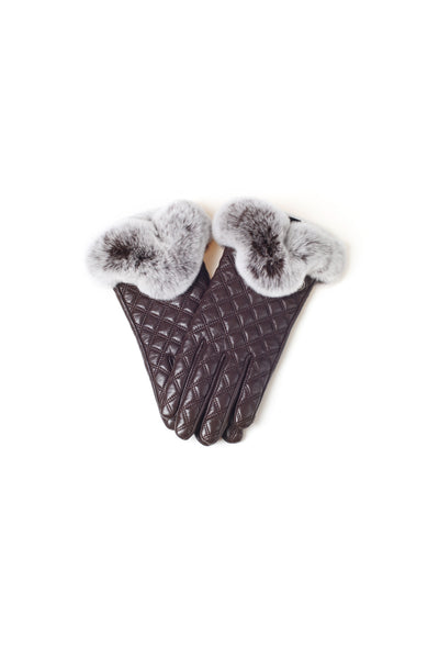 UGG LADIES RABBIT FUR TOUCH SCREEN GLOVE