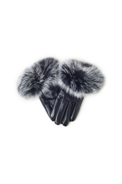 UGG LADIES FOX FUR TOUCH SCREEN GLOVE