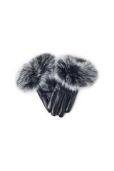 UGG LADIES FOX FUR TOUCH SCREEN GLOVE