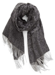 CASHMERE/MERINO WOOL WRAP TAN/BLACK