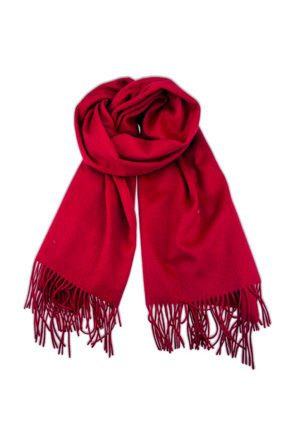 CASHMERE/MERINO WOOL WRAP RED