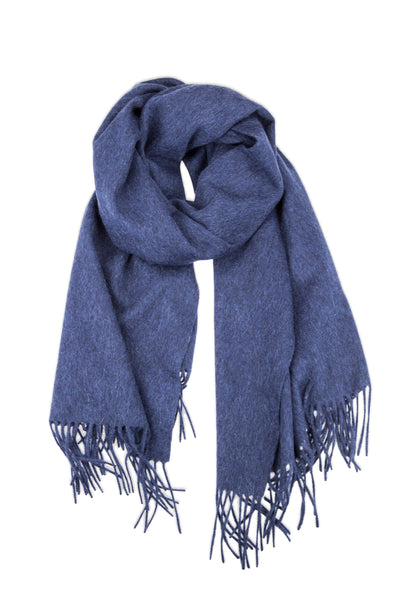 CASHMERE/MERINO WOOL WRAP NAVY