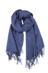 CASHMERE/MERINO WOOL WRAP NAVY