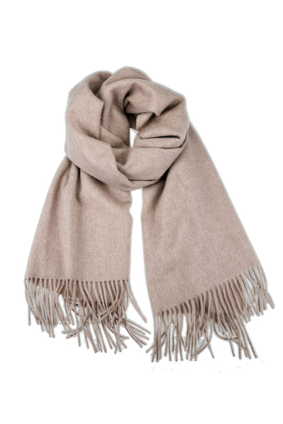 CASHMERE/MERINO WOOL WRAP TAN