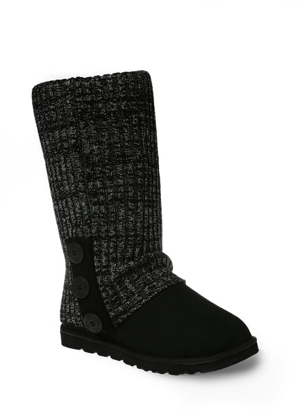 UGG CARDY SOCKS - GLITTER BLACK