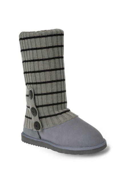 UGG CARDY SOCKS - GREY/BLACK THIN STRIPE