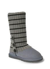 UGG CARDY SOCKS - GREY/BLACK THIN STRIPE