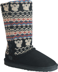 UGG CARDY SOCKS - NAVY/RED PRINT