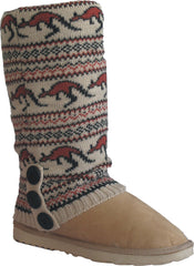UGG CARDY SOCKS - SAND/BROWN PRINT