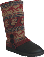 UGG CARDY SOCKS - NAVY/RED PRINT