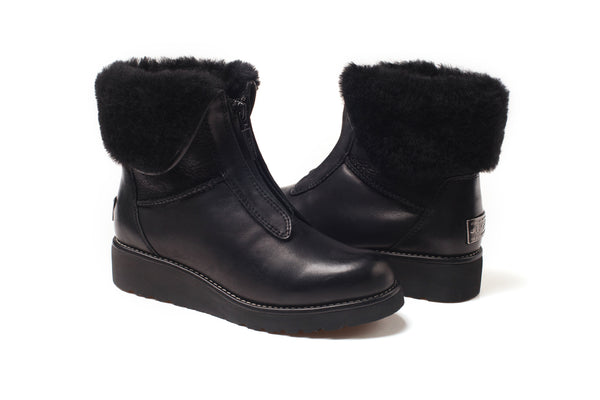 UGG ABIR COLLAR ZIP BOOTS